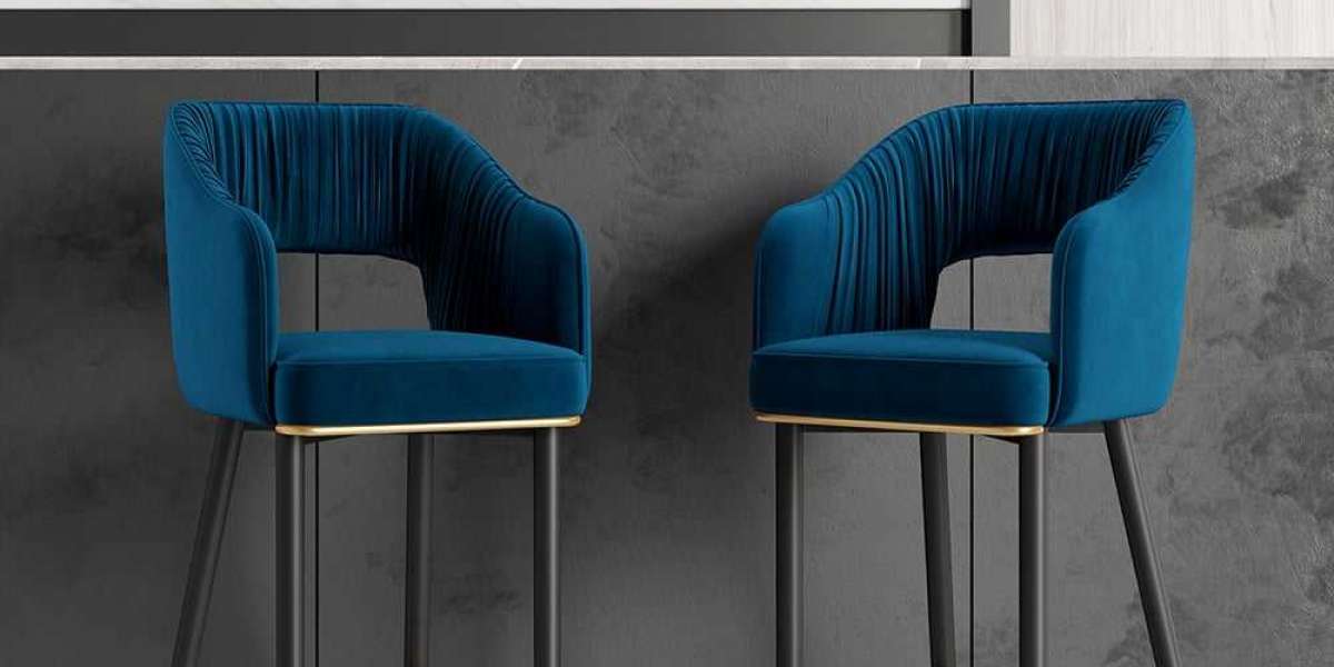What are some popular color choices for velvet bar stools?