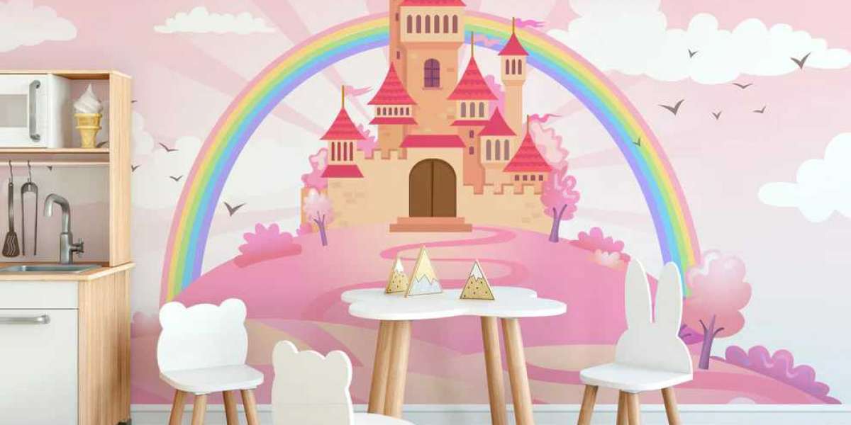 Creative Wallpaper Transition Ideas for Girls' Rooms