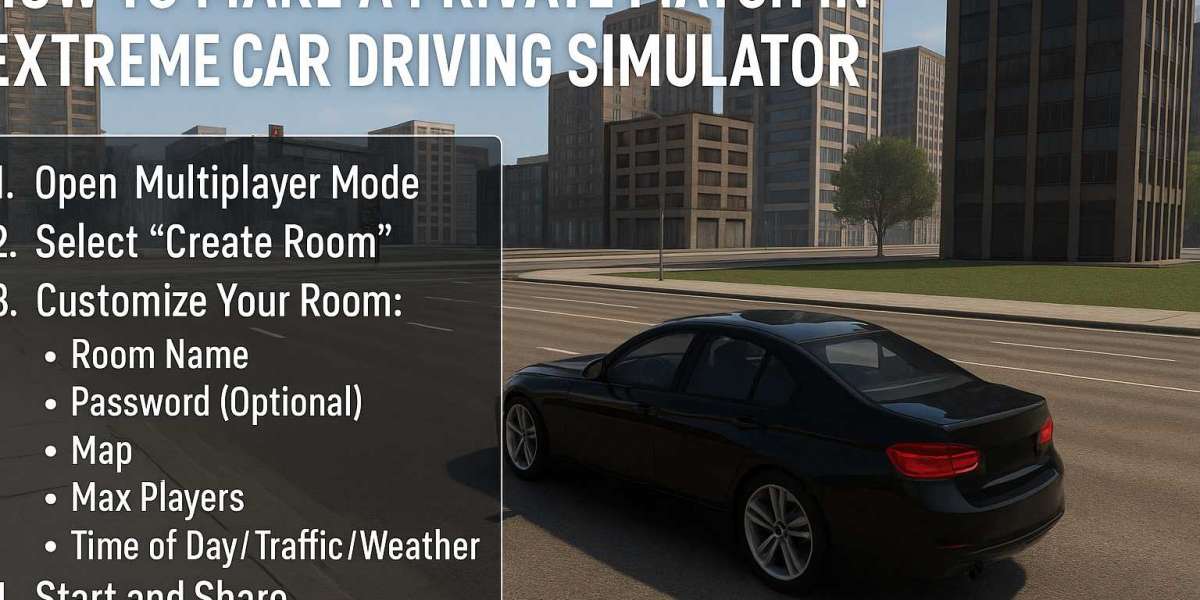 how to make a private match in extreme car driving simulator?