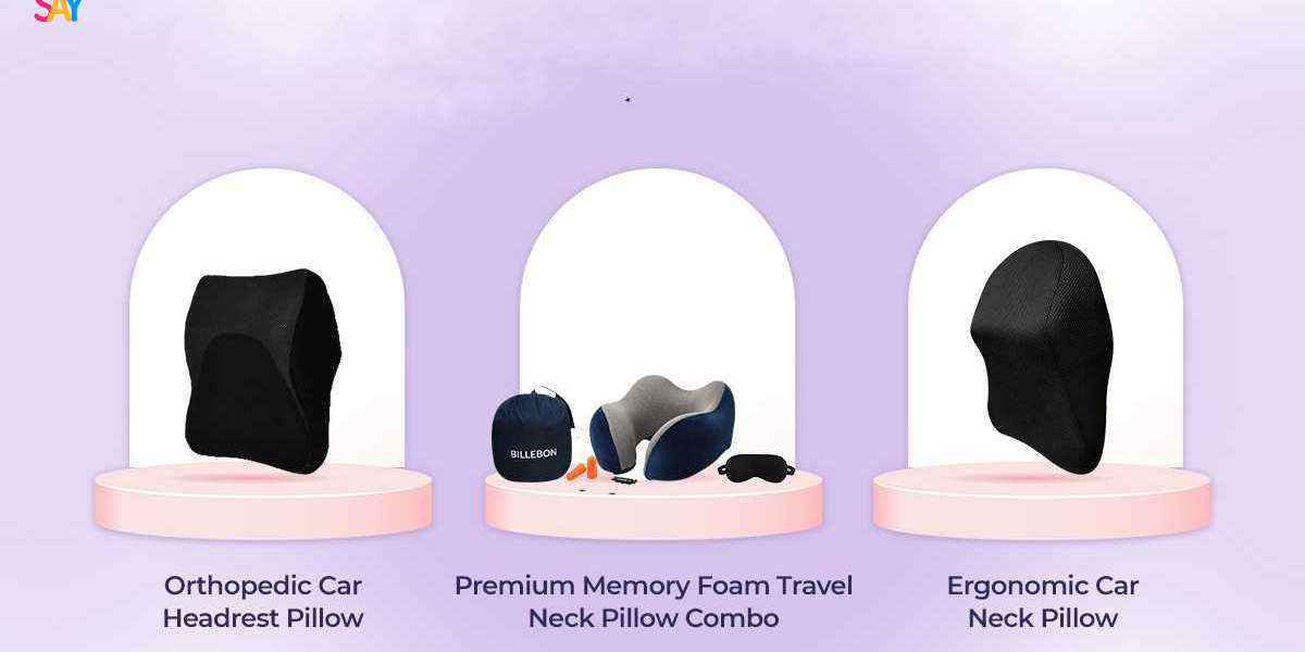 Universal Ergonomic Memory Foam Car Neck Pillow